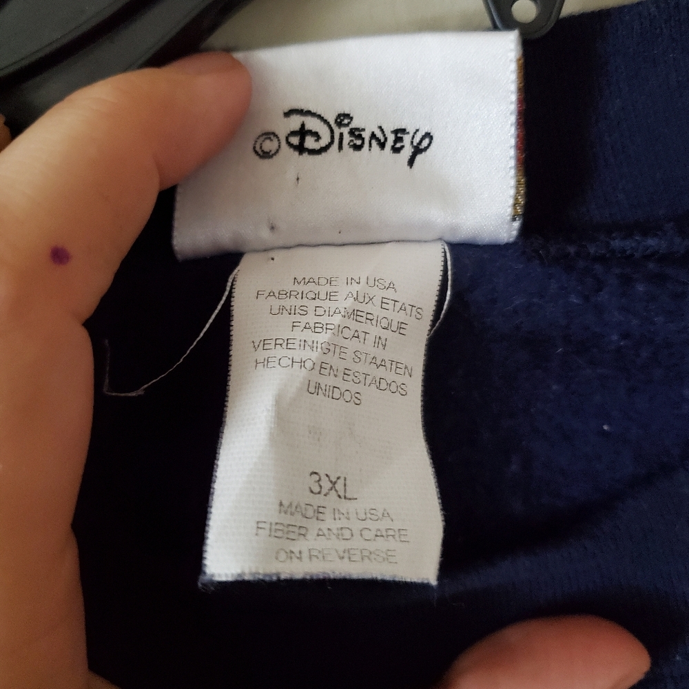 Vintage Walt Disney World Crewneck Pullover Navy Blue Embroider Sweater Size 3XL - Picture 4 of 7